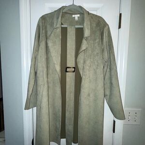 Versona Sage Green Trench Coat